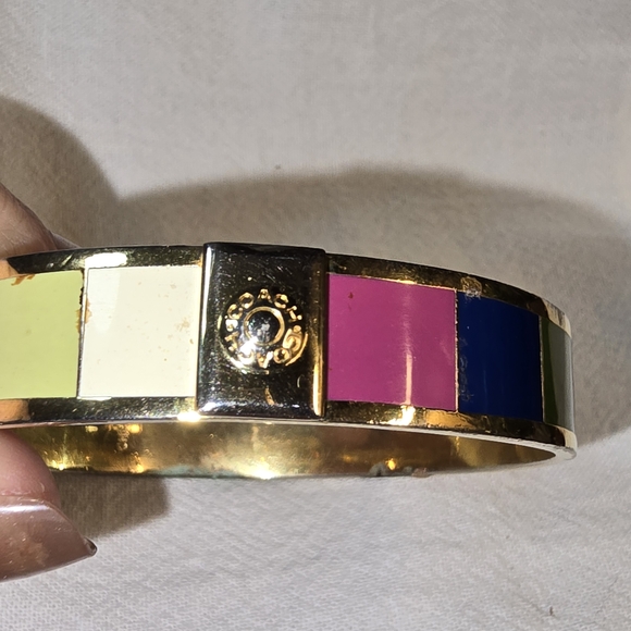 Coach Green and Blue Enamel Bracelet - Picture 4 of 12